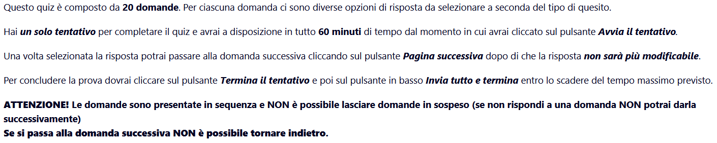 Descrizione quiz