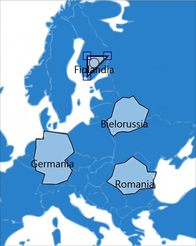 come aggiungere lati al poligono dell'area di rilascio